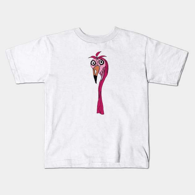 Pink Flamingo Kids T-Shirt by bailezell